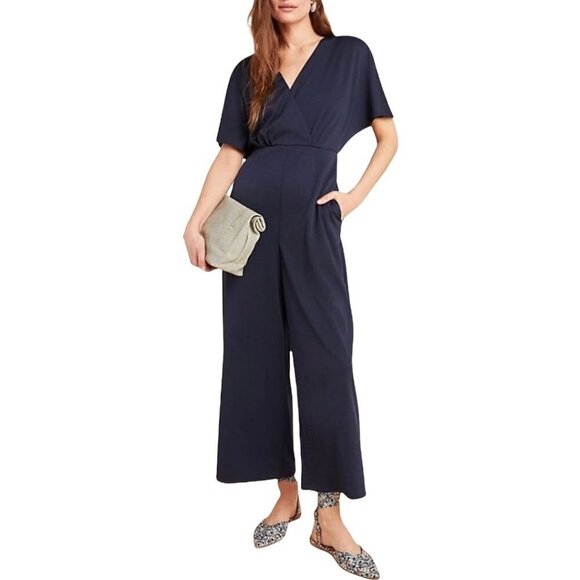 Anthropologie Greylin Navy Jumpsuit  Size Large   NWT - Picture 1 of 8